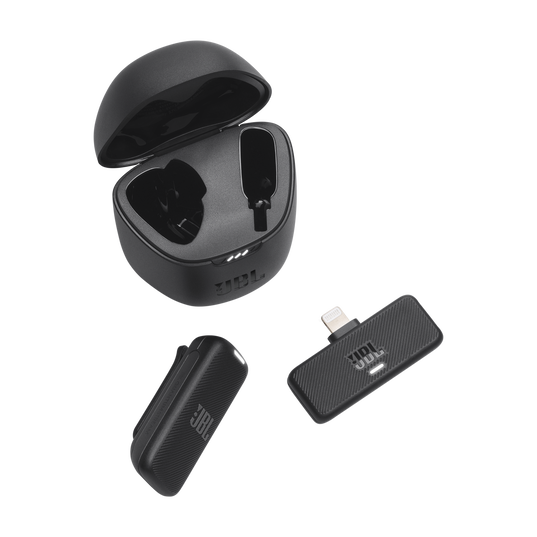 JBL Quantum Stream Wireless Lightning - Black - Wearable wireless streaming microphone for Lightning connection - Top